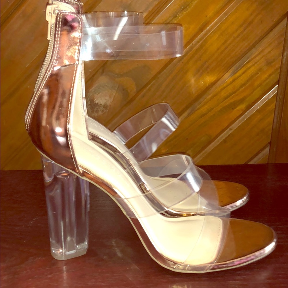 FASHION NOVA Rose Gold heels